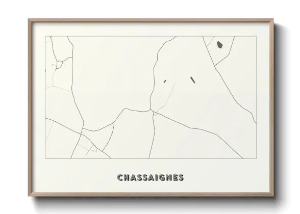 Une affiche de carte sur Chassaignes