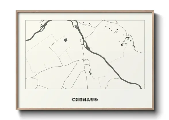 Une affiche de carte sur Chenaud