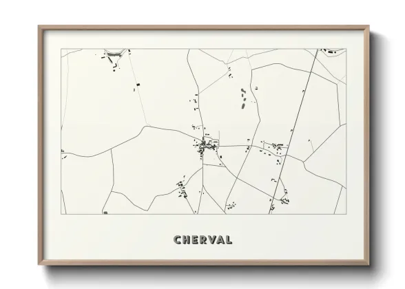 Une affiche de carte sur Cherval