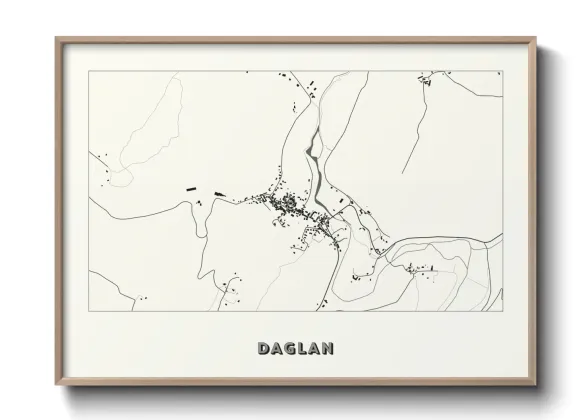 Une affiche de carte sur Daglan