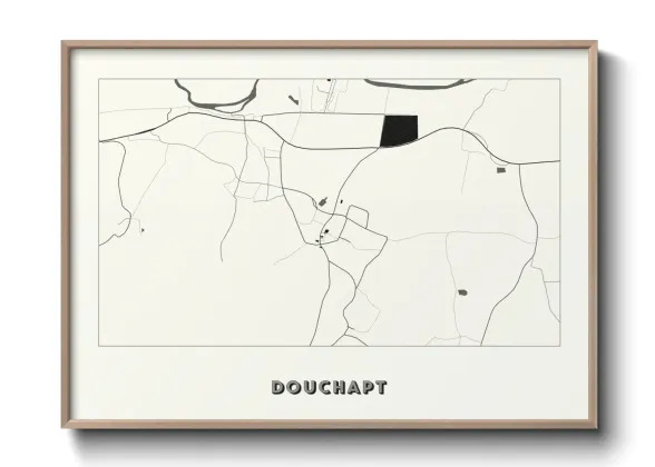Une affiche de carte sur Douchapt