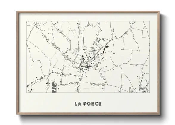 Une affiche de carte sur La Force