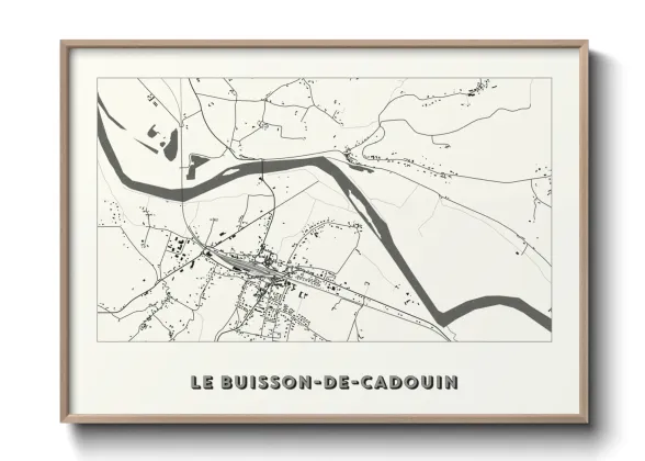 Une affiche de carte sur Le Buisson-de-Cadouin