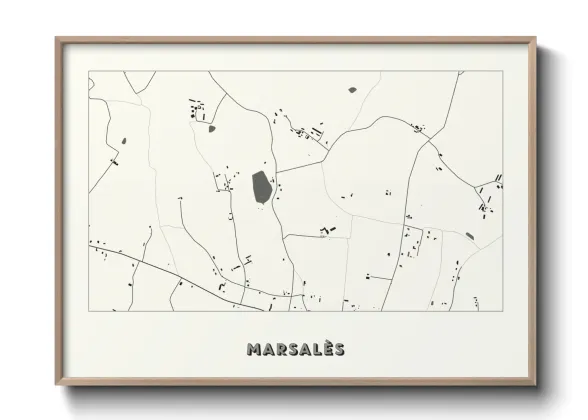Une affiche de carte sur Marsalès