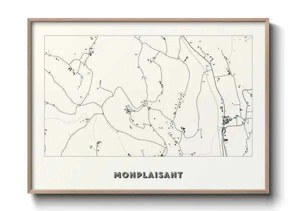 Une affiche de carte sur Monplaisant
