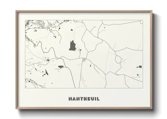 Une affiche de carte sur Nantheuil