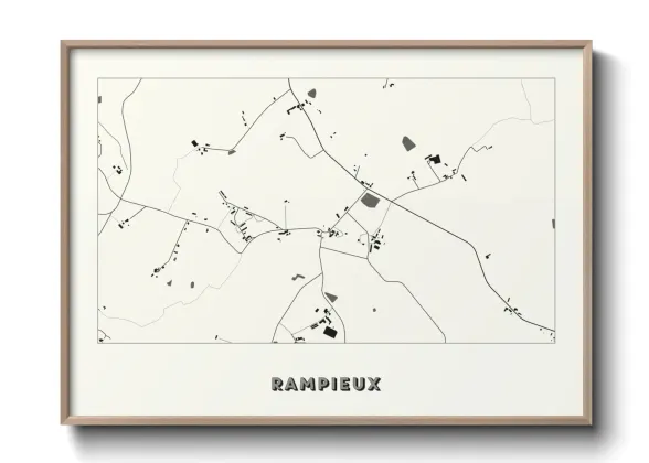 Une affiche de carte sur Rampieux
