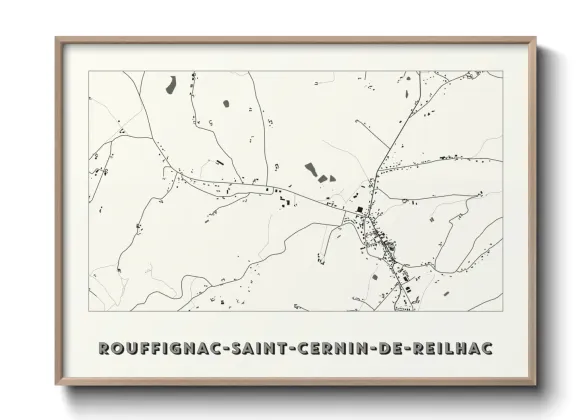 Une affiche de carte sur Rouffignac-Saint-Cernin-de-Reilhac