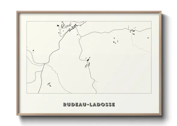 Une affiche de carte sur Rudeau-Ladosse