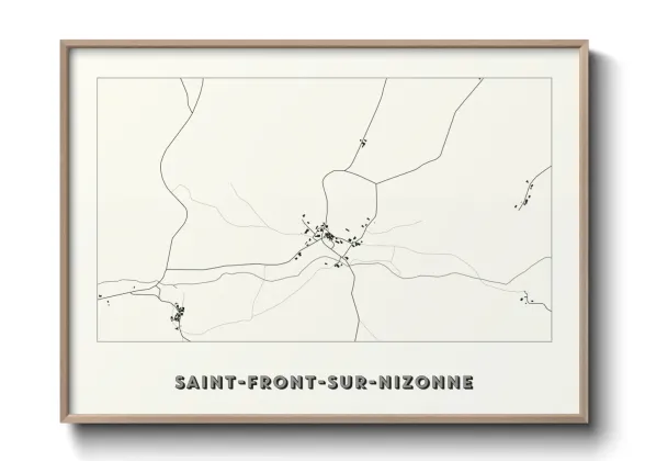Une affiche de carte sur Saint-Front-sur-Nizonne