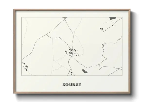 Une affiche de carte sur Soudat