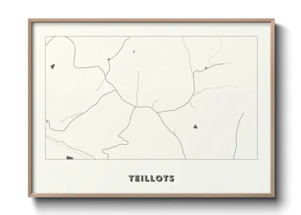 Une affiche de carte sur Teillots