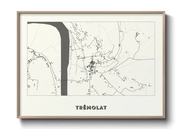 Une affiche de carte sur Trémolat