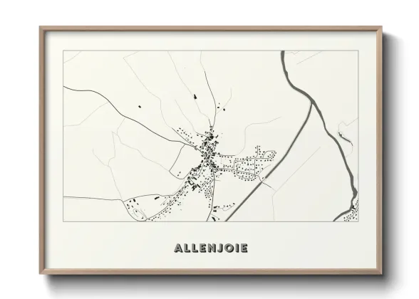 Une affiche de carte sur Allenjoie