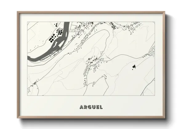 Une affiche de carte sur Arguel