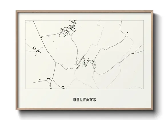 Une affiche de carte sur Belfays