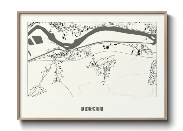 Une affiche de carte sur Berche