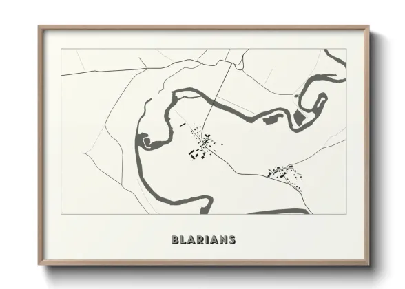 Une affiche de carte sur Blarians