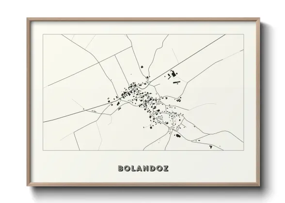 Une affiche de carte sur Bolandoz