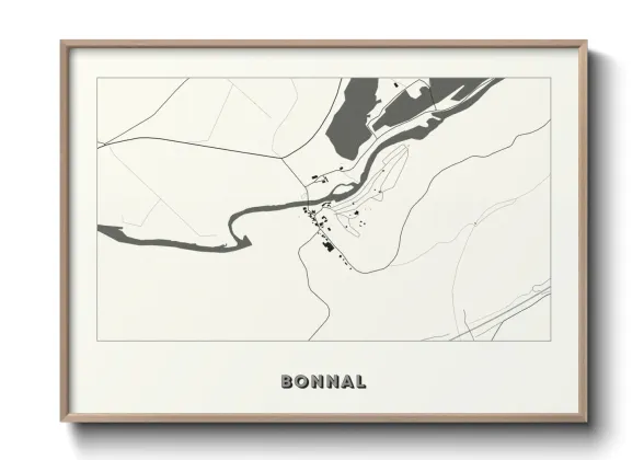 Une affiche de carte sur Bonnal