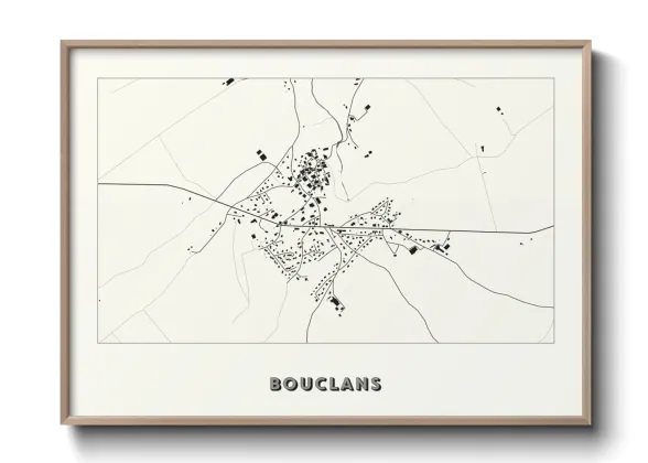 Une affiche de carte sur Bouclans