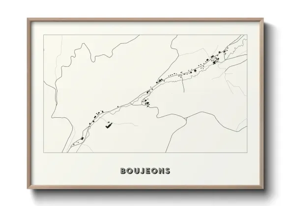 Une affiche de carte sur Boujeons