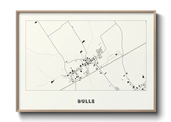Une affiche de carte sur Bulle