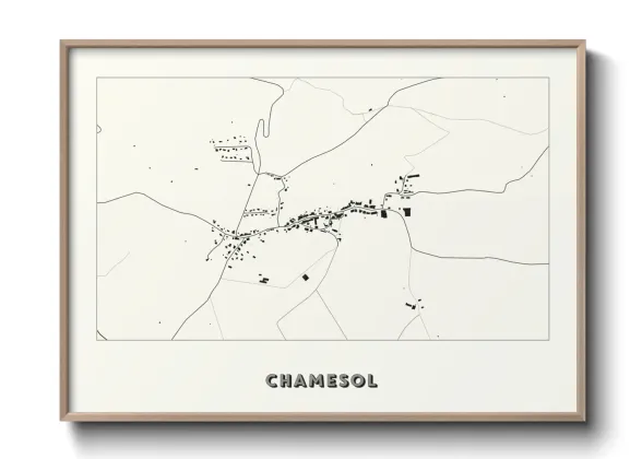 Une affiche de carte sur Chamesol