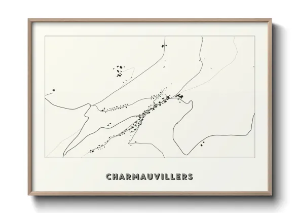 Une affiche de carte sur Charmauvillers