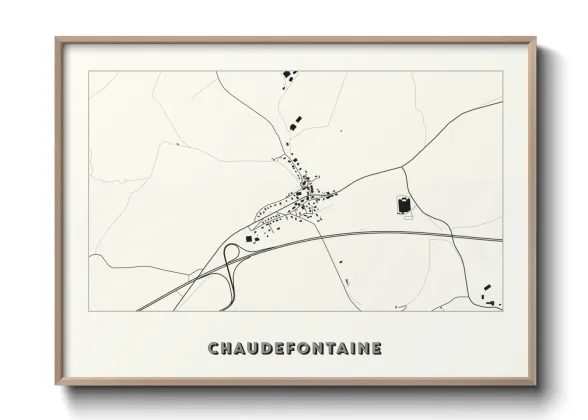 Une affiche de carte sur Chaudefontaine