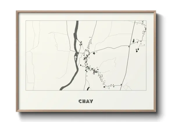 Une affiche de carte sur Chay