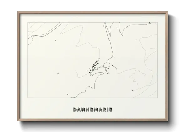 Une affiche de carte sur Dannemarie