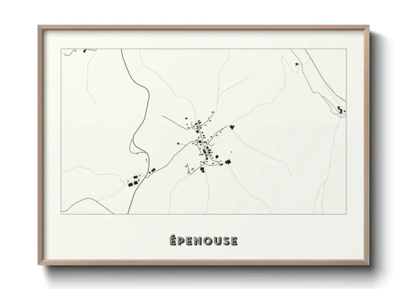 Une affiche de carte sur Épenouse