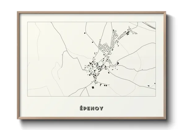 Une affiche de carte sur Épenoy