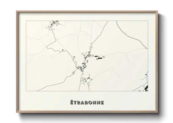 Une affiche de carte sur Étrabonne