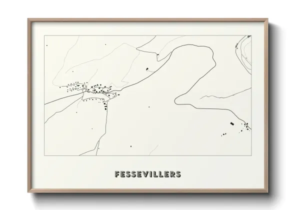 Une affiche de carte sur Fessevillers