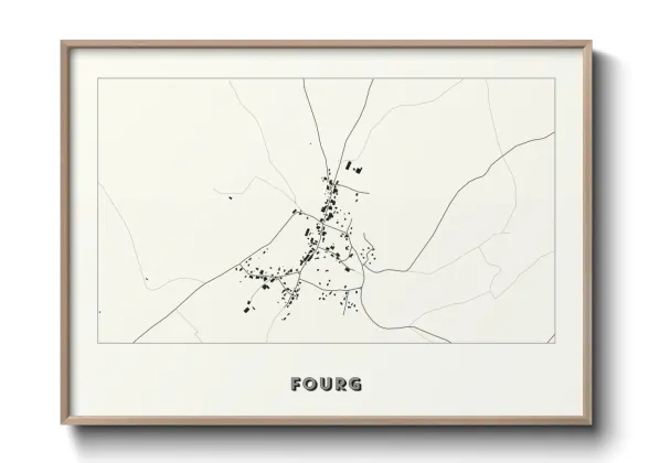 Une affiche de carte sur Fourg