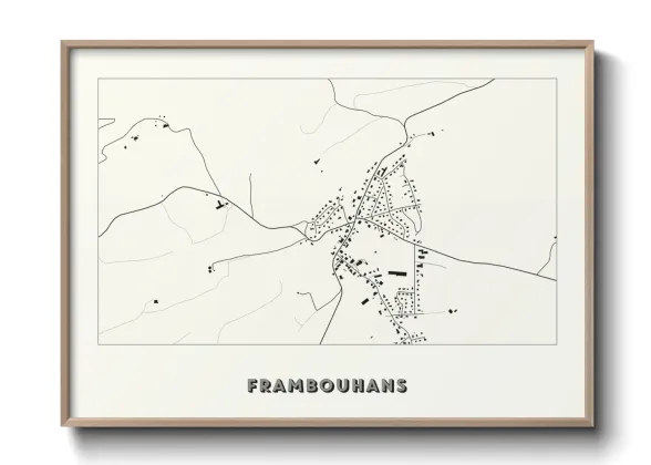 Une affiche de carte sur Frambouhans