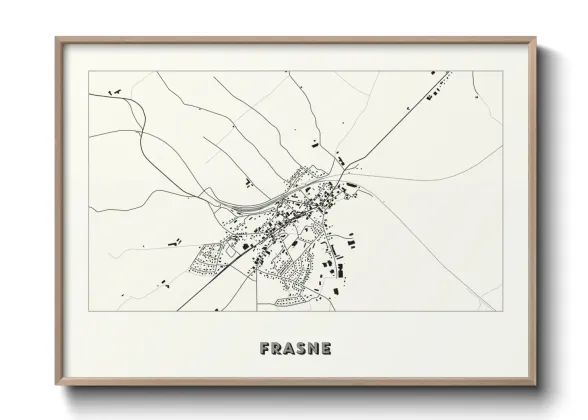 Une affiche de carte sur Frasne