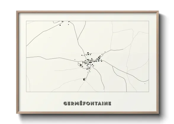 Une affiche de carte sur Germéfontaine
