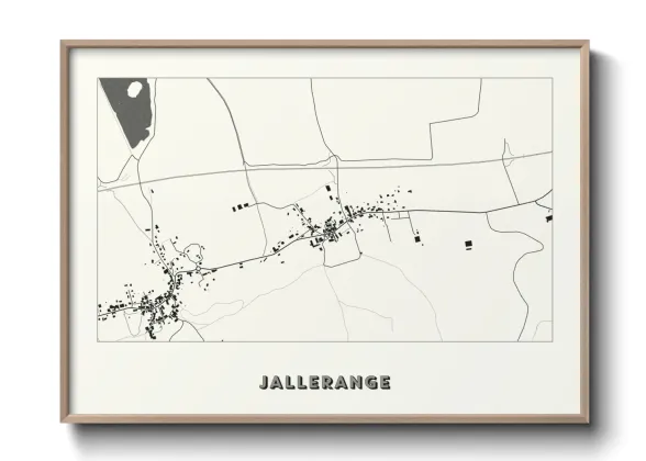 Une affiche de carte sur Jallerange