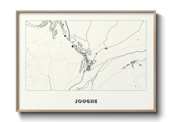 Une affiche de carte sur Jougne