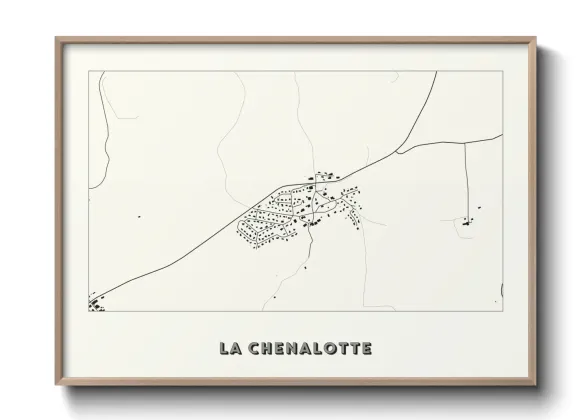 Une affiche de carte sur La Chenalotte
