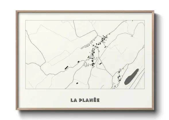 Une affiche de carte sur La Planée