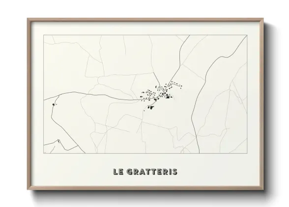 Une affiche de carte sur Le Gratteris