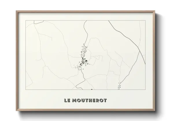 Une affiche de carte sur Le Moutherot