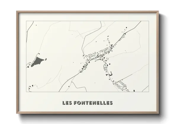 Une affiche de carte sur Les Fontenelles