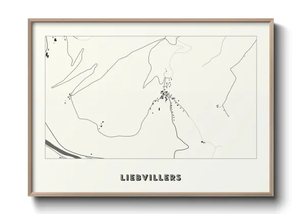 Une affiche de carte sur Liebvillers