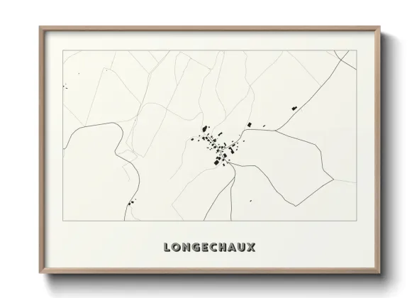 Une affiche de carte sur Longechaux