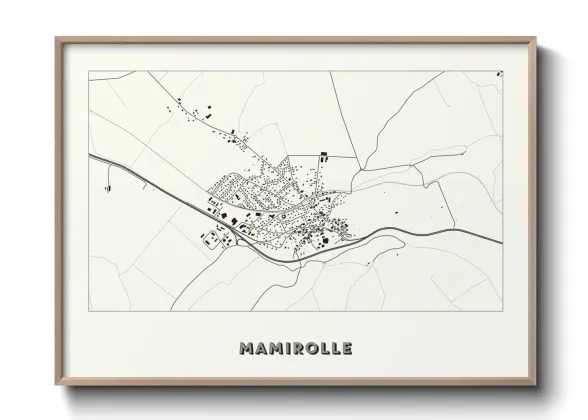 Une affiche de carte sur Mamirolle
